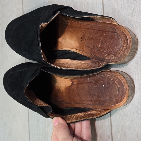 Free People Women At ease Leather Mule Slide shoes sz 40/9 - Picture 7 of 16